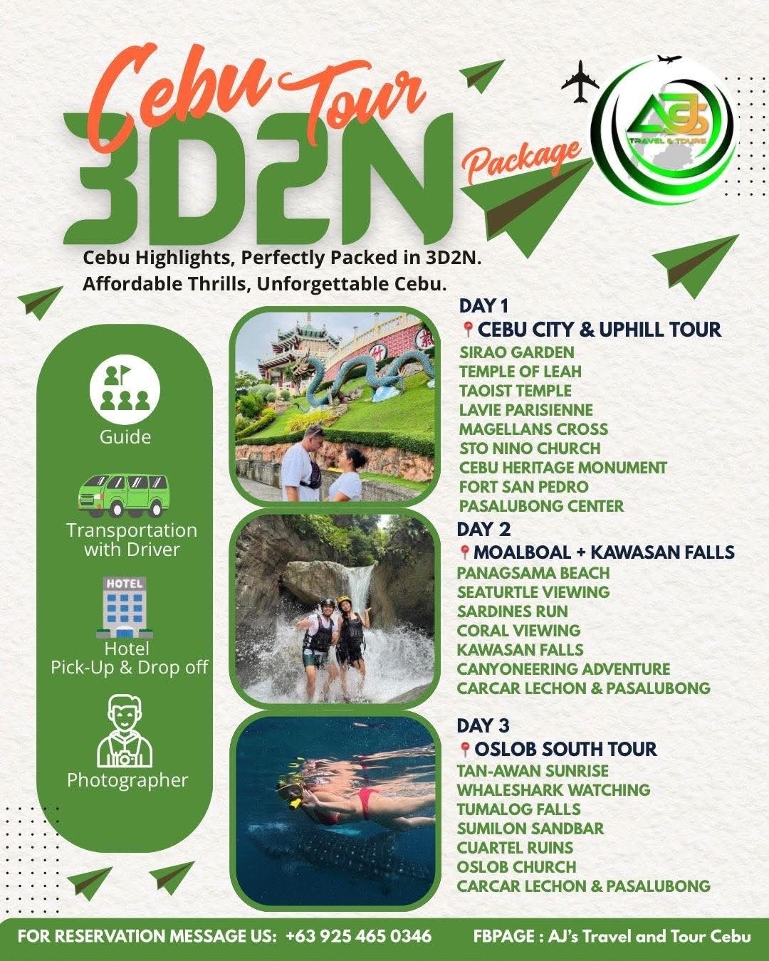 3D2N Cebu Tour Package