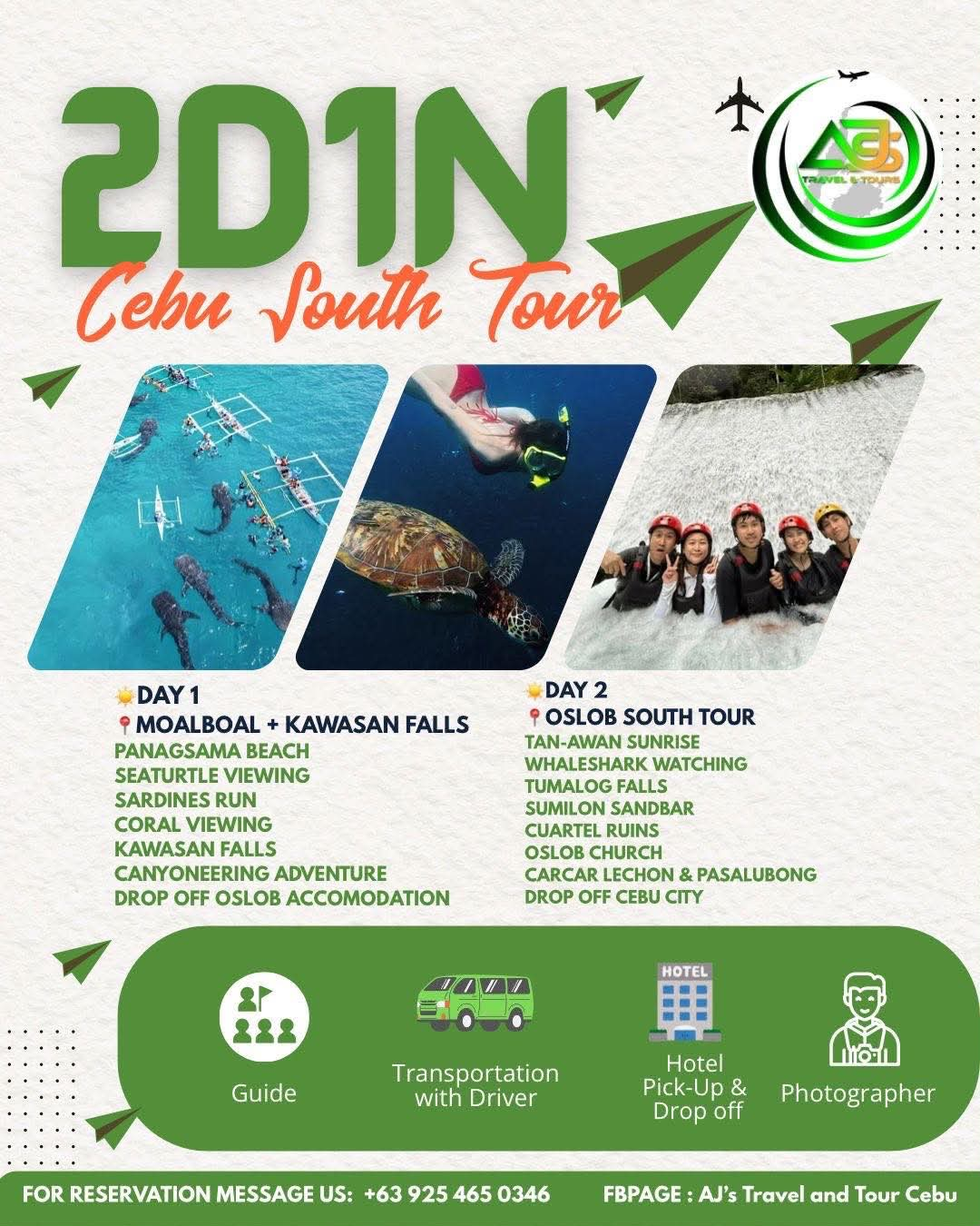 2D1N Cebu South Tour Package